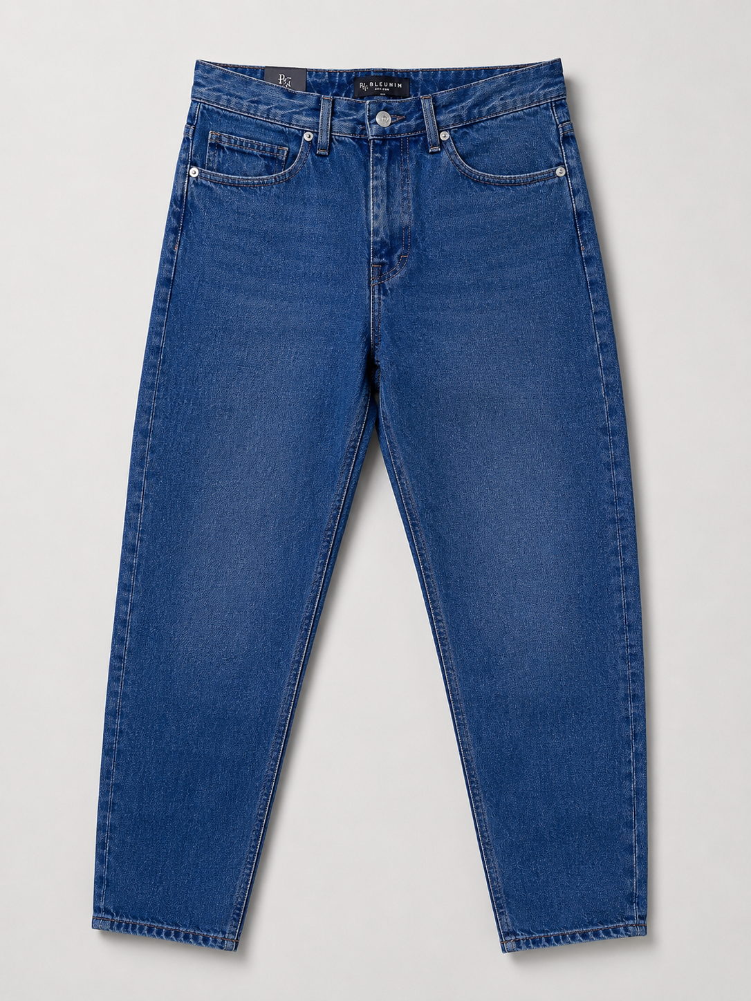 Relaxed Tapered Jeans – Classic Blue