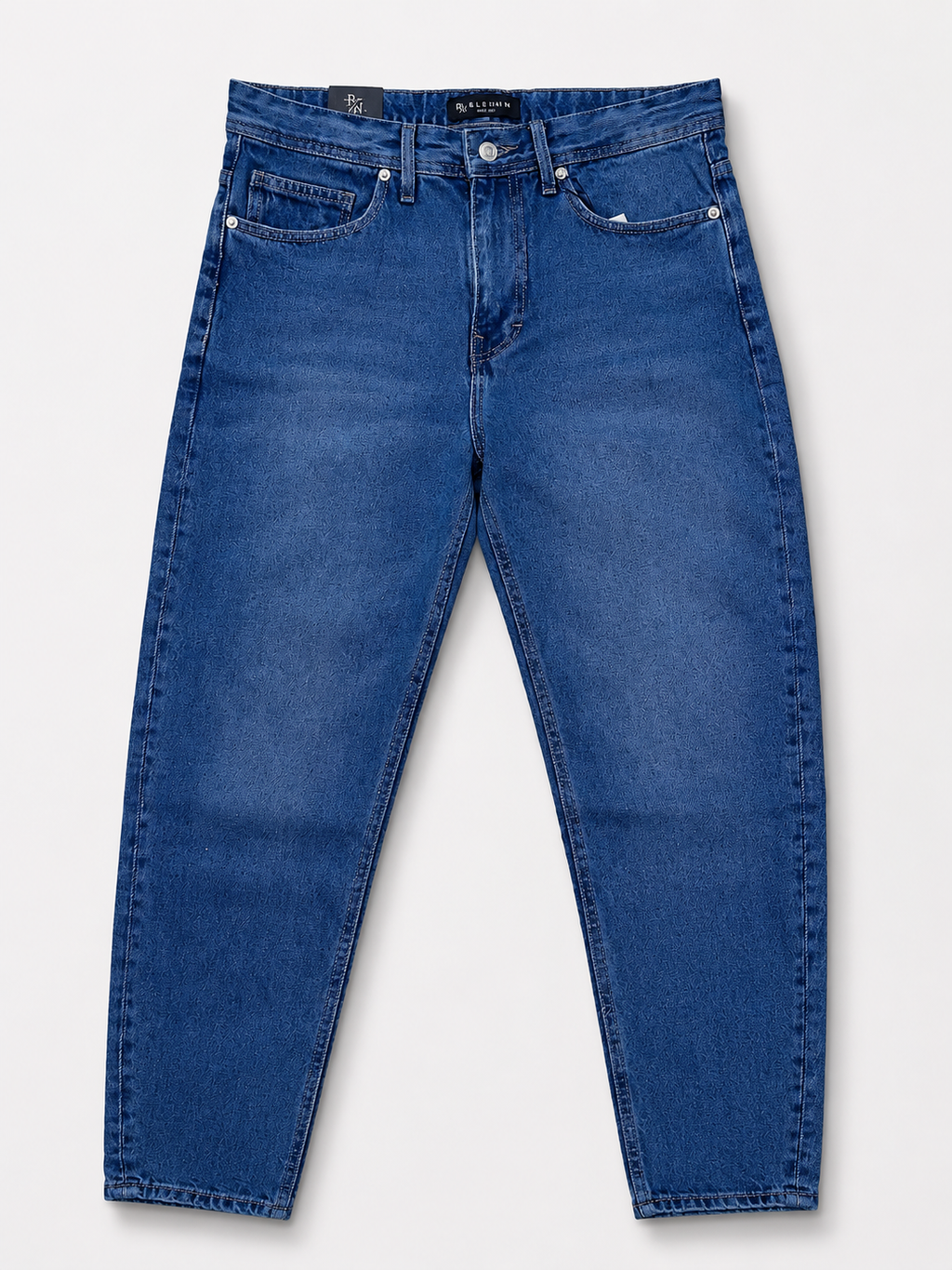 Relaxed Tapered Jeans – Classic Blue