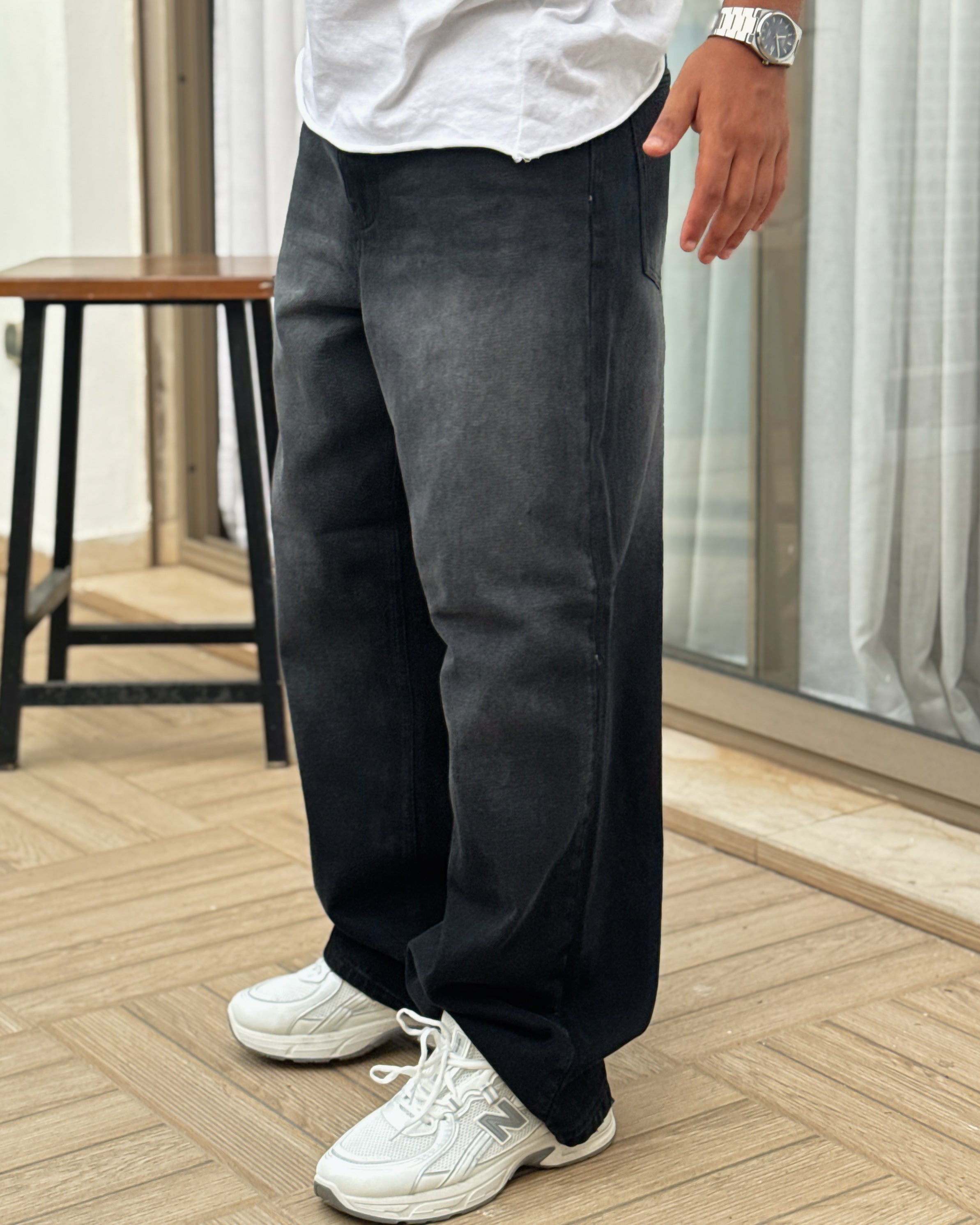 Baggy Jeans – Washed Black