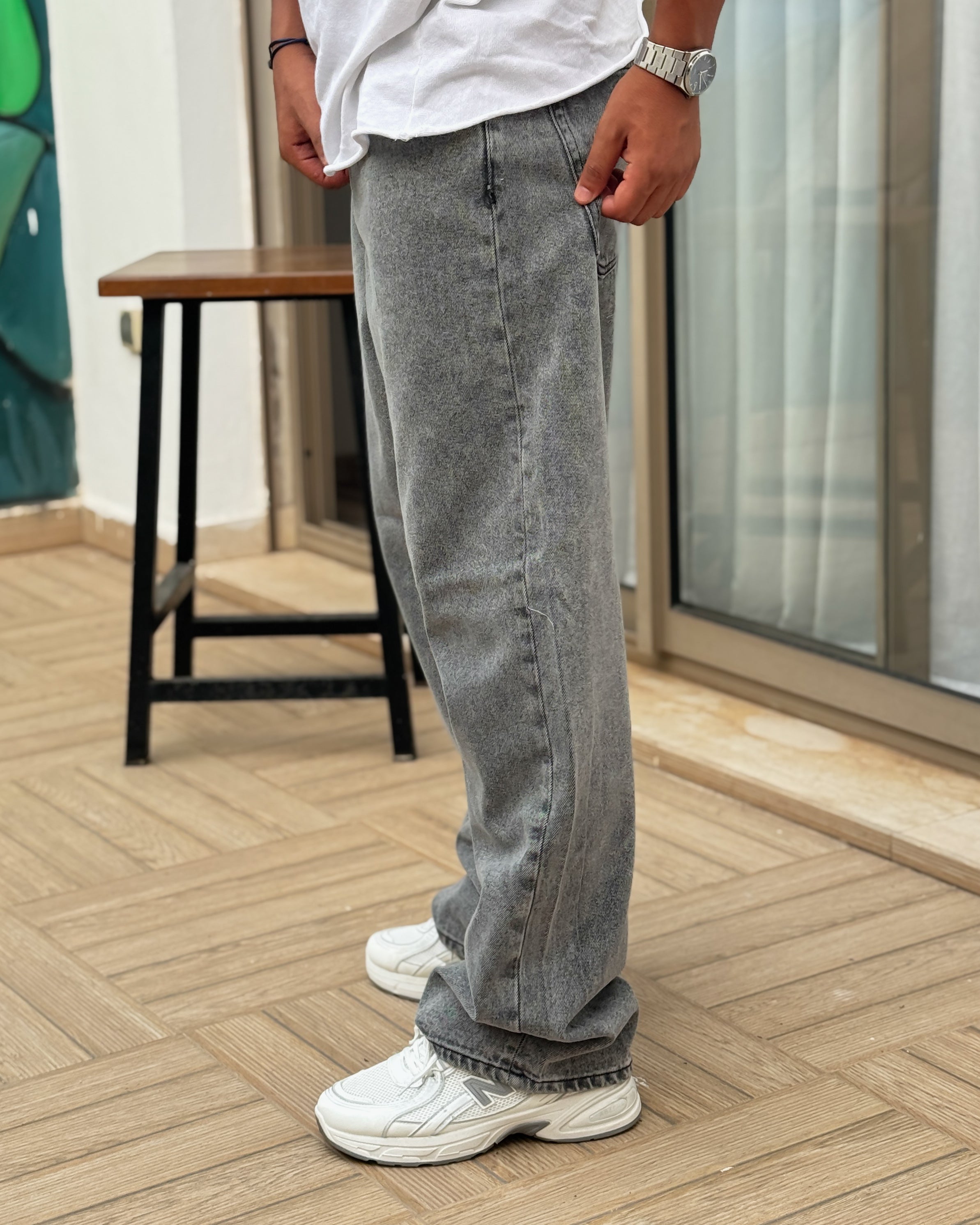 Baggy Jeans – Grey Wash